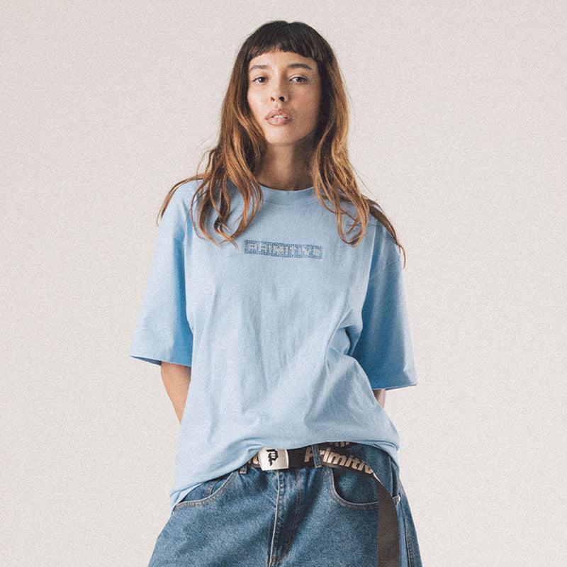 BOXED RHINESTONE BOXY TEE