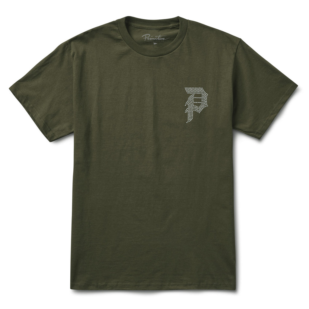 Primitive Skate Dirty P Rhinestone Rose Tee