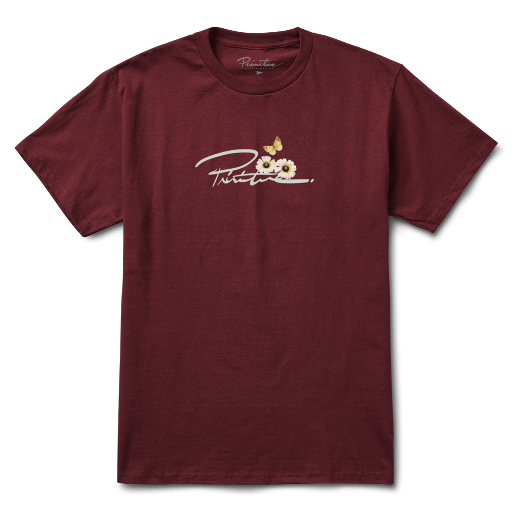 Primitive Skate Arrangement Tee - Burgundy