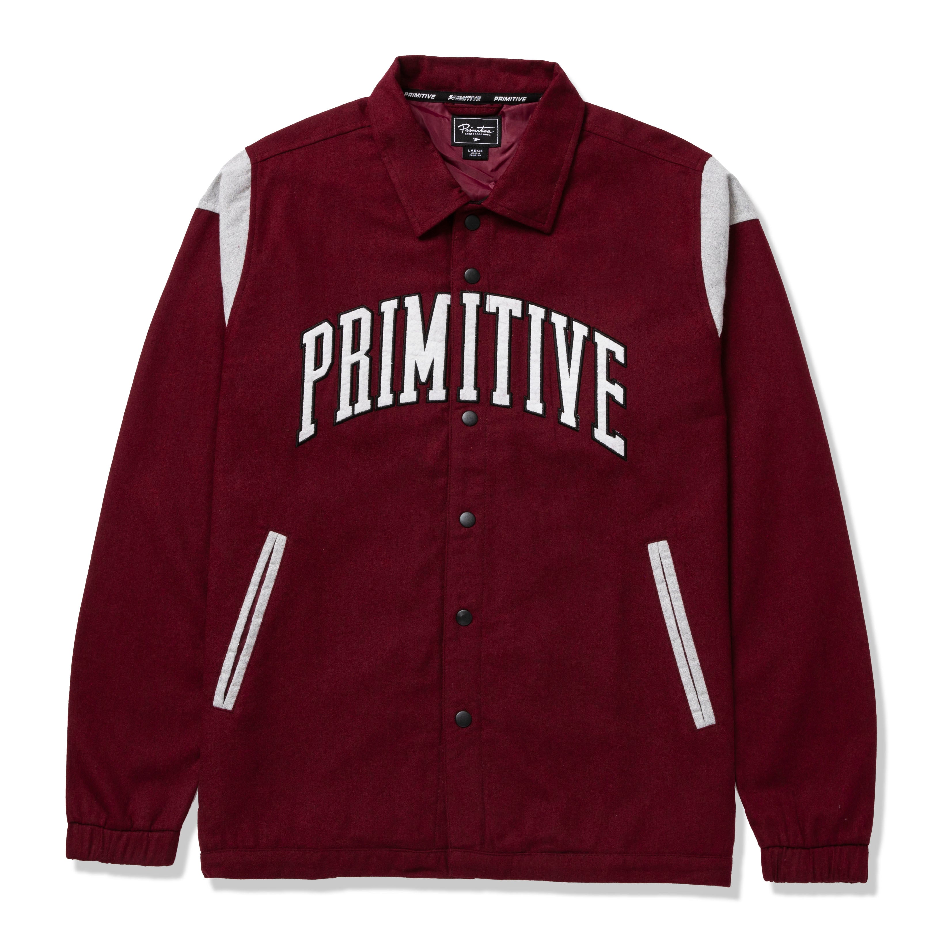 Primitive Needlework Jacket M ボルドー COLLEGIATE WOOL JACKET – Primitive Skateboarding