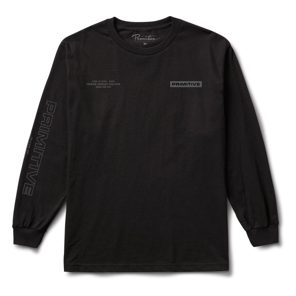 Primitive Skate Alert LS Tee - Black