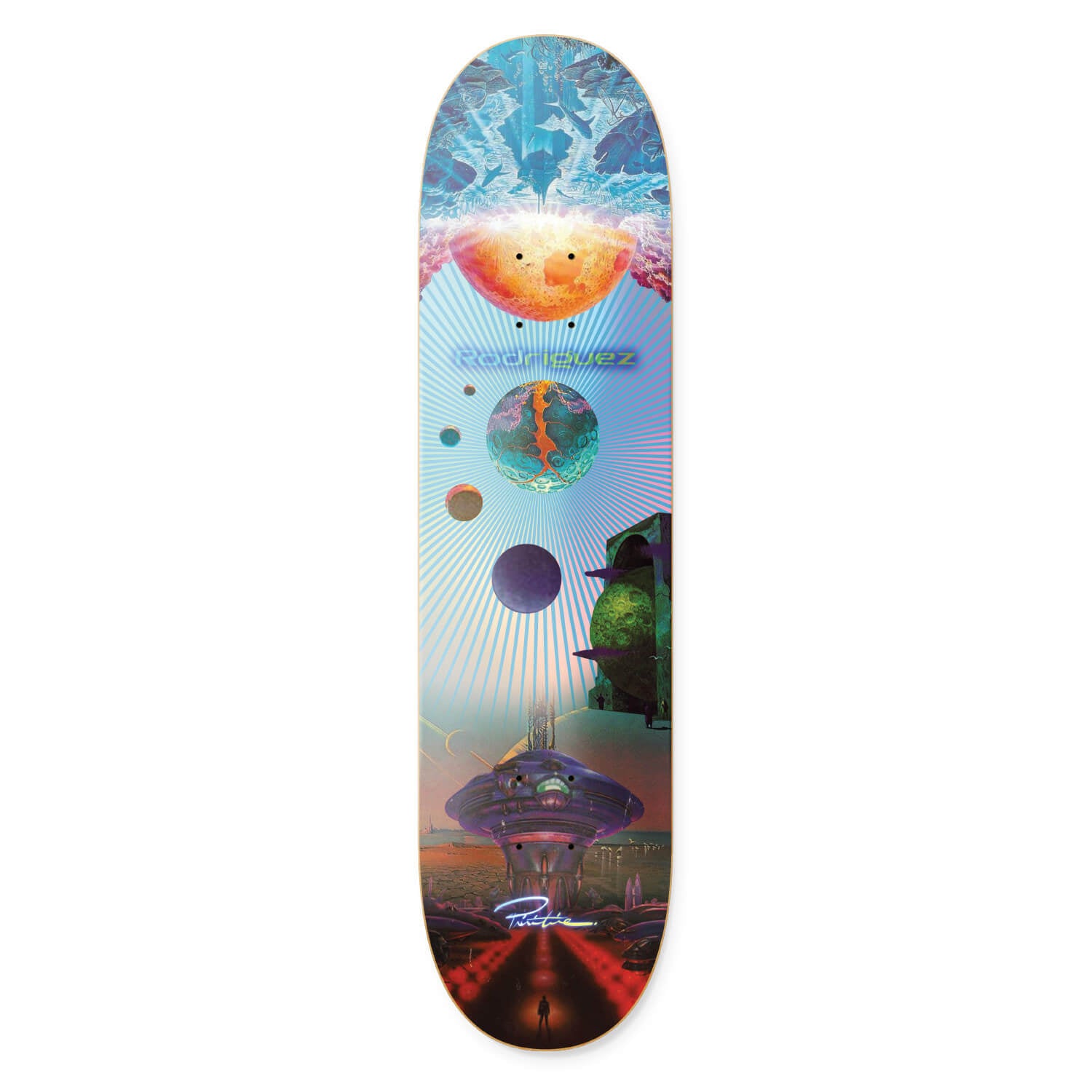 RODRIGUEZ NEW WORLDS DECK – Primitive Skateboarding