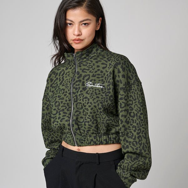 QUEST WOMEN CROP MOCK ZIP