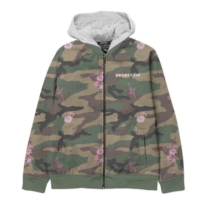 OSAKA CAMO TWO-FER BOMBER JACKET