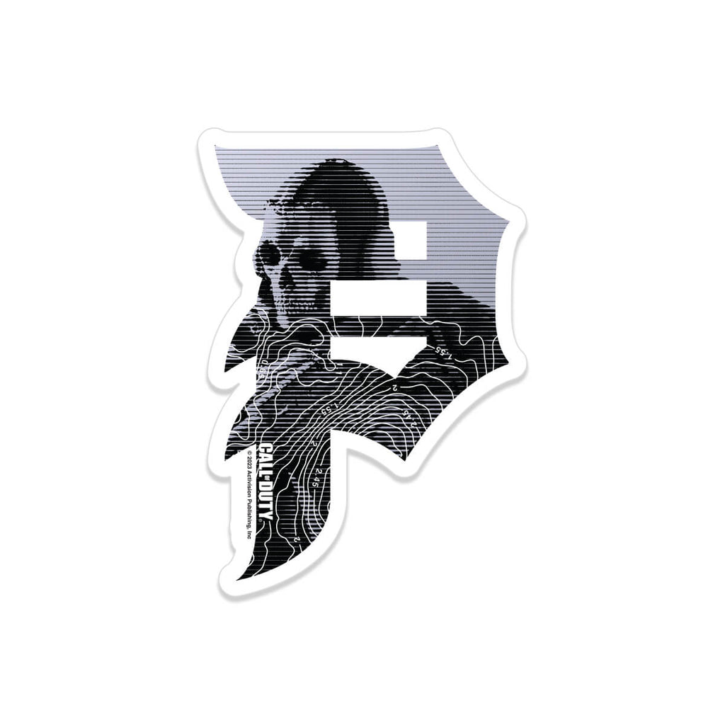 Primitive Skate Mapping Dirty P Sticker