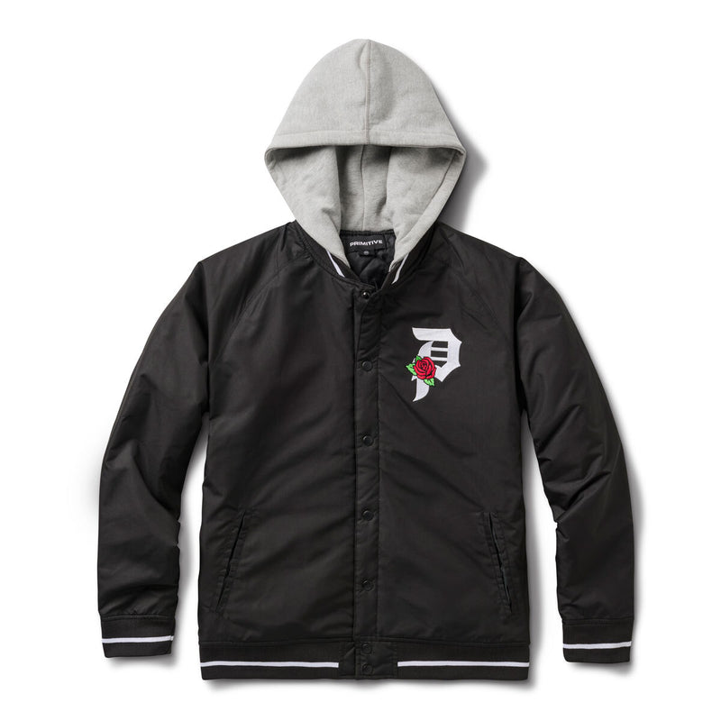 NIGHT WATCH TWO-FER VARSITY JACKET