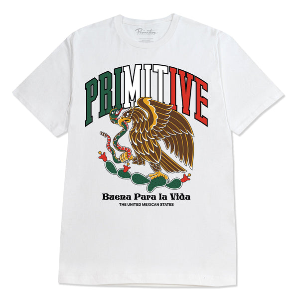 Primitive Skate Collegiate Mexico Heavyweight Tee