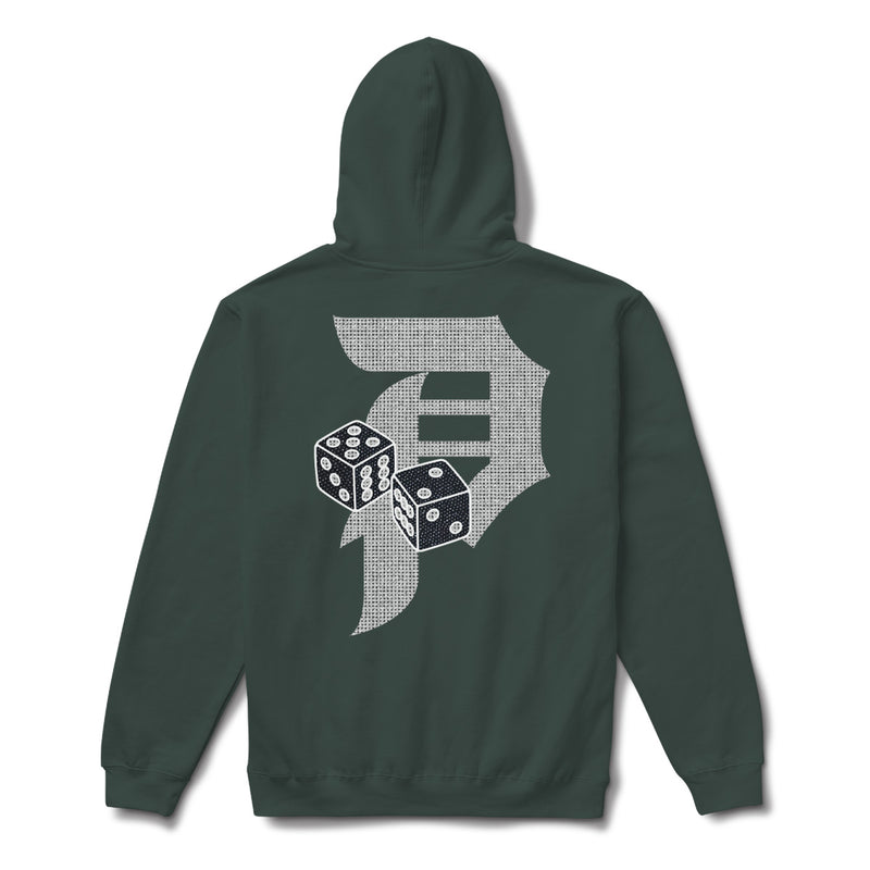 DICE RHINESTONE HOOD