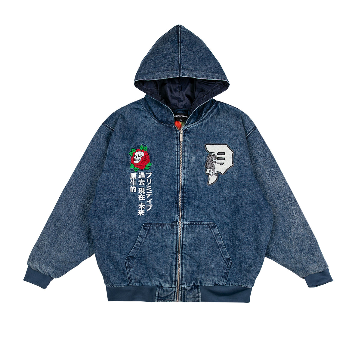 OUTSIDER DENIM ZIP HOOD 2