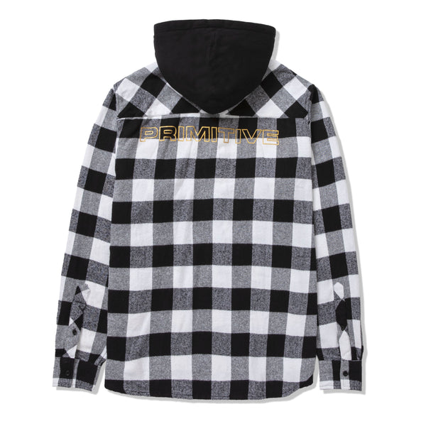 TWO-FER FLANNEL L/S HOOD
