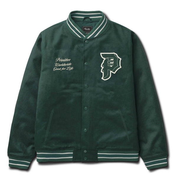 Blue Primitive Skateboarding shops Varsity Jacket