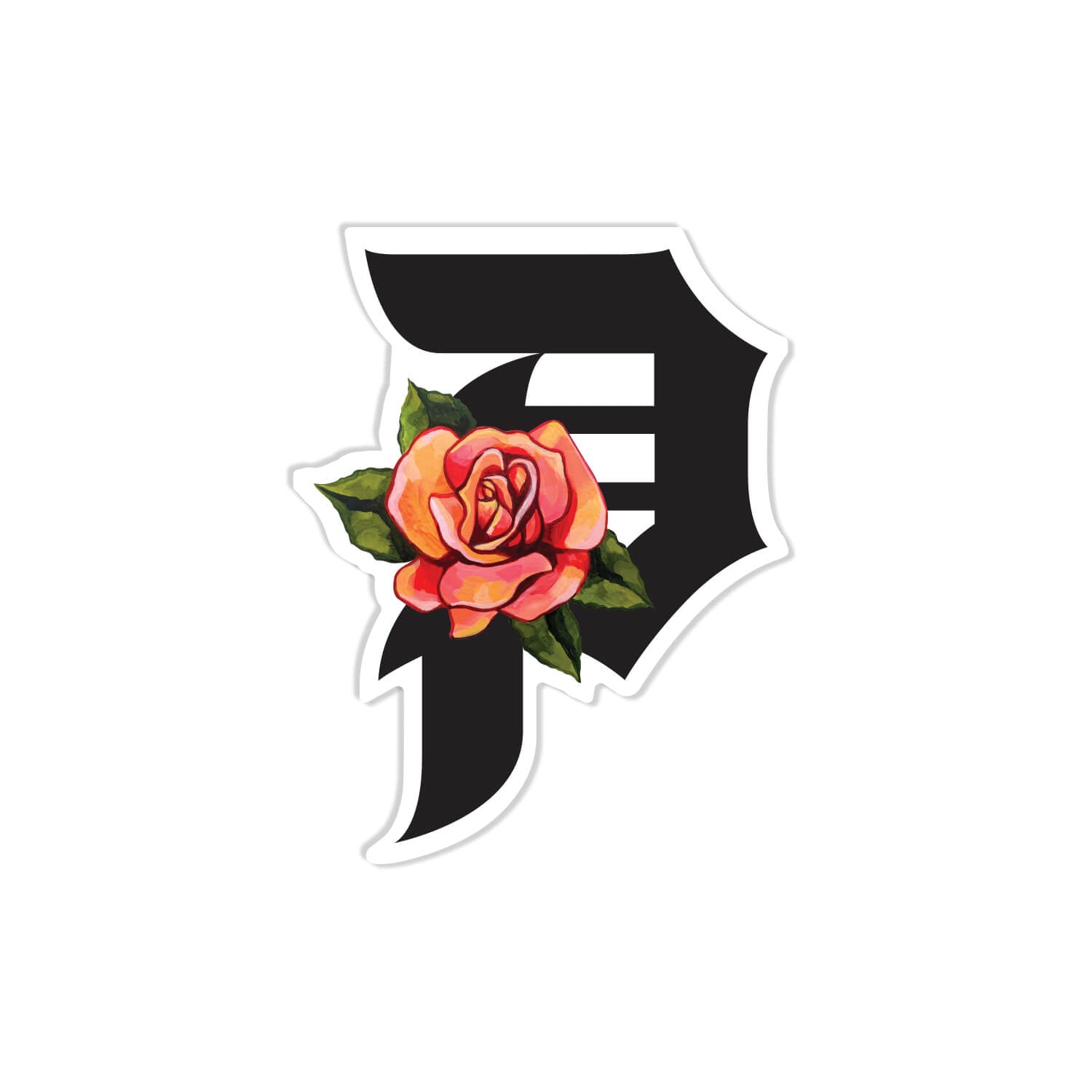 Primitive Skate Dirty P Madrid Sticker - Black