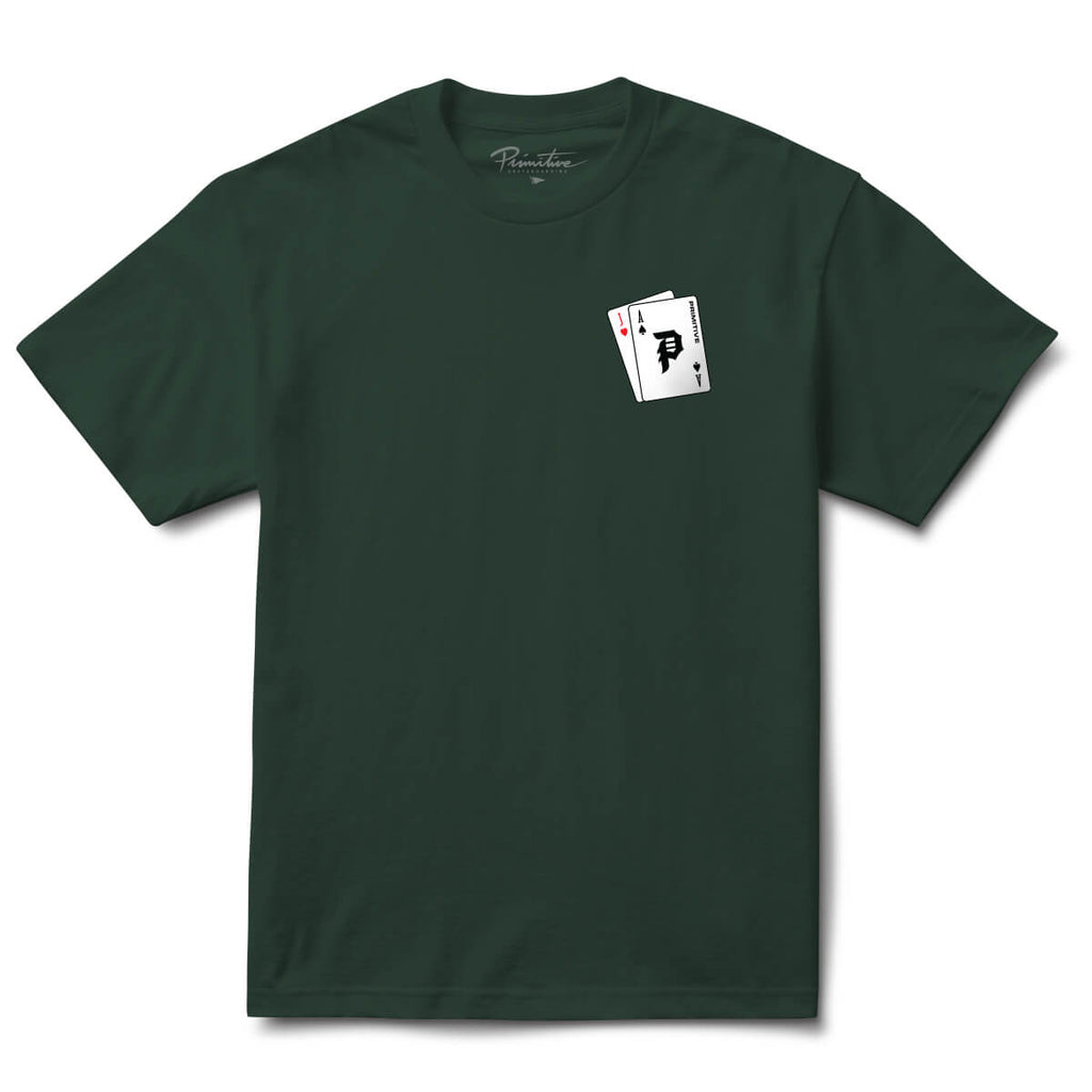 Primitive Skate Double Down Tee - Forest Green