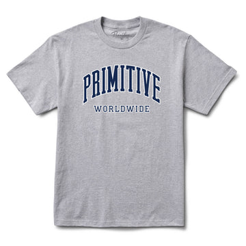 Primitive Skate Collegiate Worldwide Tee - Athletic Heather