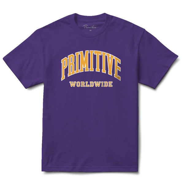 Primitive Skate Collegiate Worldwide Tee - Purple