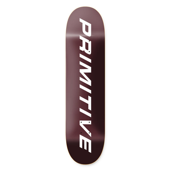Primitive Skate Skateboard Deck Script Core 8.125 Red - Planche De Skate Performante