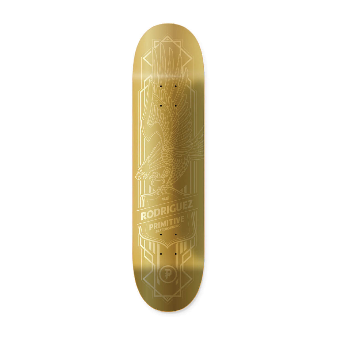RODRIGUEZ GOLD FOIL EAGLE DECKâ Primitive Skateboarding