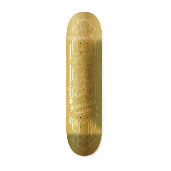 RODRIGUEZ GOLD FOIL EAGLE DECK – Primitive Skateboarding